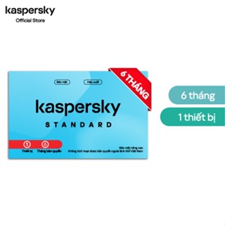 (Quà tặng không bán) Phần mềm diệt virus Kaspersky Standard 1 Thiết bị bảo vệ 6 tháng - Hàng chính hãng