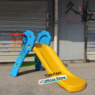Cầu trượt mini cho bé có ném bóng rổ