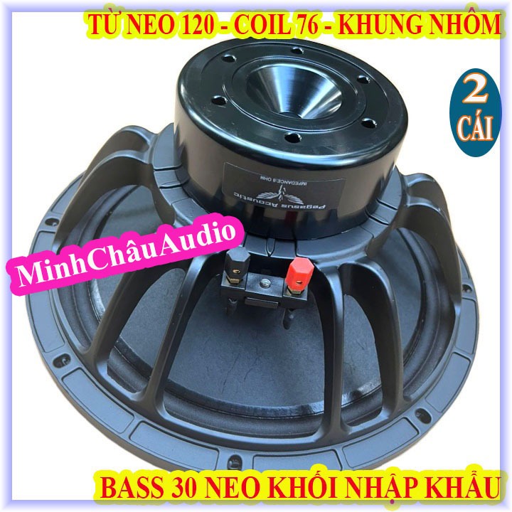 CẶP CỦ LOA BASS 30 PEGASUS TỪ NEO KHỐI COIL 76 TỪ 120 TIẾNG SÁNG CAO CẤP NHẬP KHẨU - GIÁ 2 LOA