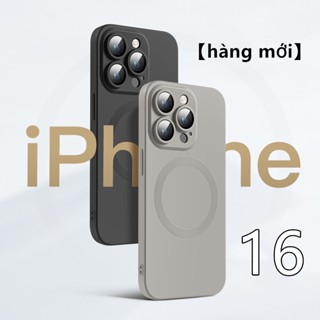 ốp lưng điẹn thoại silicon từ tính mạ điện bảo vệ ống kính cho iphone 11 12 13 14 15 16 17 Pro Max 17Air