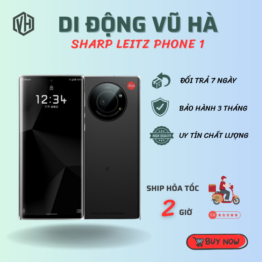 Điện thoại Sharp Leitz Phone 1 Ram 12/256 Snap 888 siêu vip