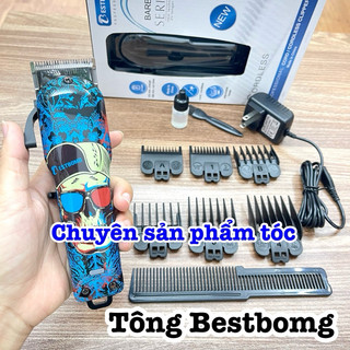 ✅BESTBOMG Tông đơ cắt tóc cao cấp ( Cờ Mỹ ) - Kim loại Titanium, Thép không gỉ, Pin Li-ion 2000mAh,Thời gian sạc 120phút