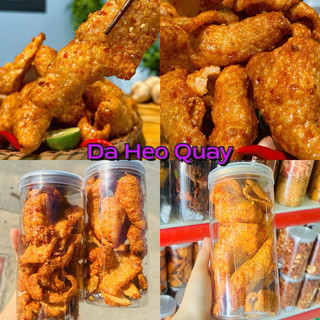 Combo 3 món Da heo tỏi ớt+Mắm hành+Quay 190gr. Đồ ăn vặt giòn tan Snack Thức Ăn Food