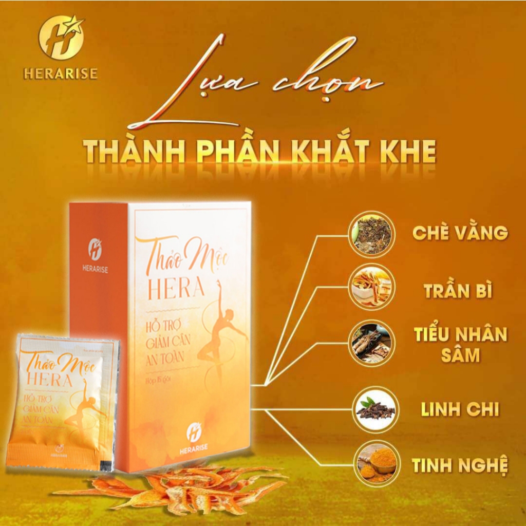 Giảm cân Hera Plus chính hãng trà giảm cân cấp tốc viên uống thảo mộc Hera không phải thuốc giảm cân