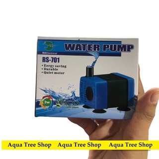 Máy bơm bể cá mini rs-701, 3w, đẩy cao 30cm