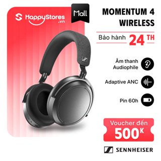 Tai nghe chụp tai chống ồn Sennheiser Momentum 4 Wireless - Hàng chính hãng thương hiệu từ Đức 2 năm bảo hành