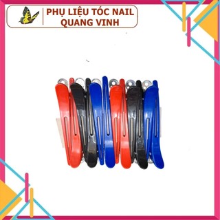 Sét 12 cây kẹp tóc mỏ vịt không logo