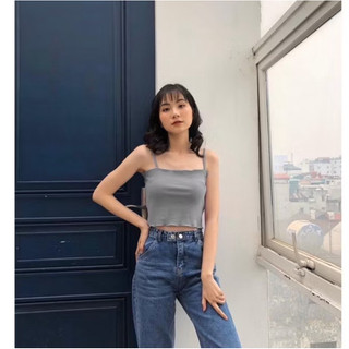 ÁO CROPTOP 2 DÂY CUỐN BIÊN