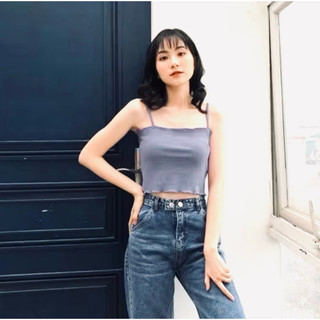 ÁO CROPTOP 2 DÂY CUỐN BIÊN