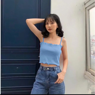 ÁO CROPTOP 2 DÂY CUỐN BIÊN