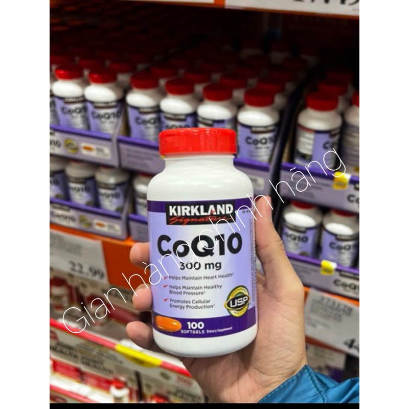 [Hàng Mỹ]date/2027 Viên uống Bổ Tim Mạch Kirkland Signature (300MG)CoQ10 100vien