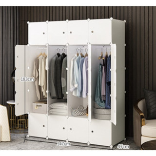 TỦ NHỰA LẮP GHÉP 20 Ô TRẮNG ĐỤC ĐỂ QUẦN ÁO ĐỒ ĐA NĂNG THÔNG MINH sâu 47cm