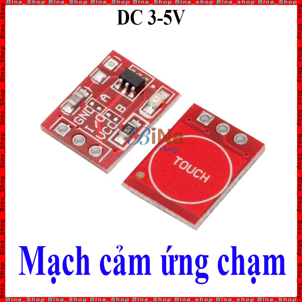Mạch cảm biến chạm Mini TOUCH TTP223 11*14mm DC 3.2V-5V