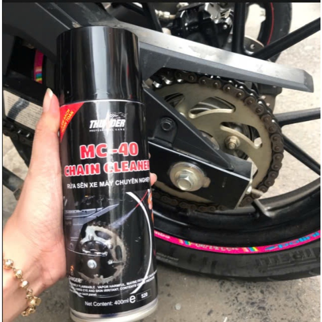 Chai xịt rửa sên Thunder MC - 40 CHAIN CLEANER (400ml)