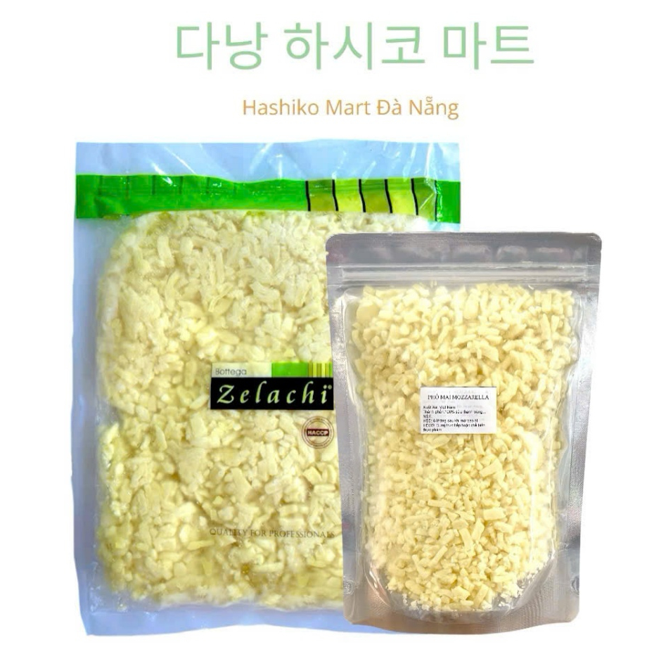 Phô mai Mozzarella bào sợi Zelachi 500g