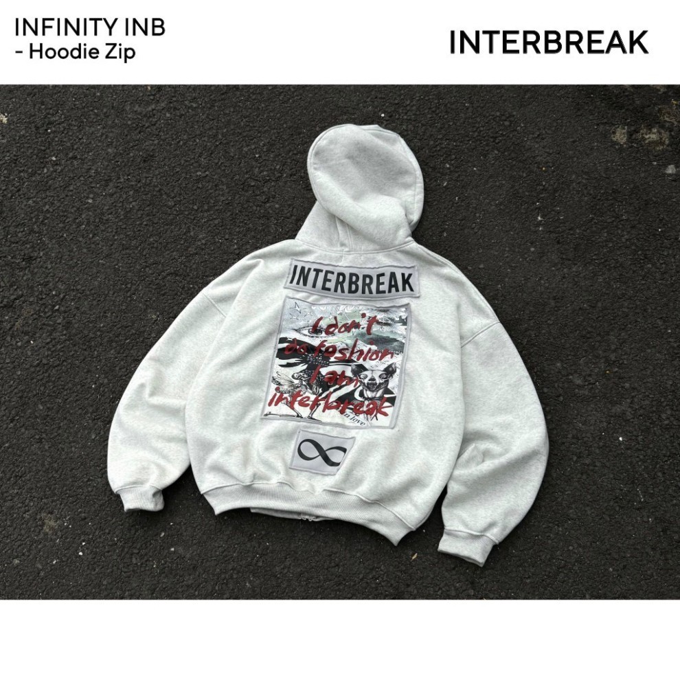 Áo Hoodie Zip INFINITY INTERBREAK Hoạ Tiết Chất Nỉ Bông Trần Cao Cấp Bo Chun Chắc Chắc Siêu Đẹp Mũ Rộng Forrm Unisex | BigBuy360 - bigbuy360.vn