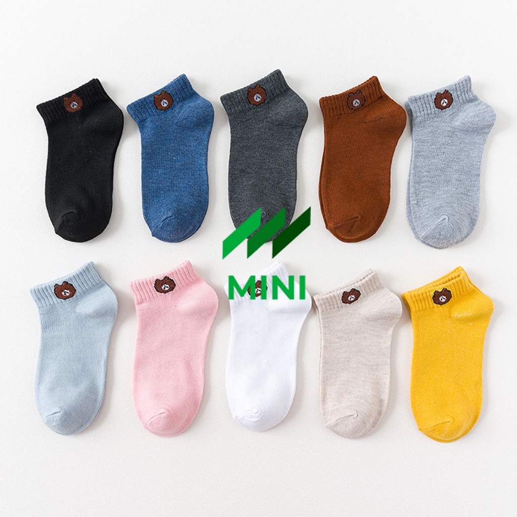 [Set 10 đôi] Vớ tất gấu Broun
