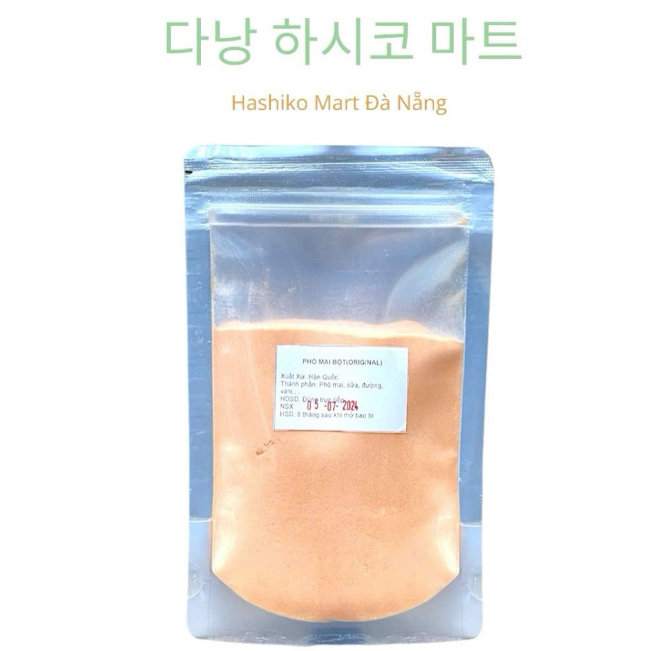 Bột phô mai Hàn Quốc Hashiko gói 100g vị ngọt vừa thích hợp lắc bánh gạo/khoai tây/ khoai lang chiên