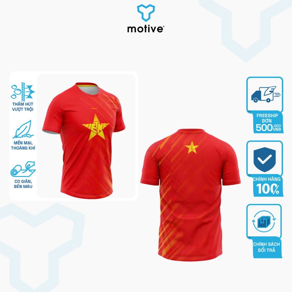 [#VIETNAM] Áo Thể Thao Chạy Bộ Nam Motive Men T-shirt Việt Nam TM 106