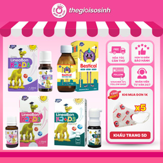 [✨DATE XA QUÀ XỊN] Bộ Canxi Bestical & D3K2 LineaBon Bổ Sung Vitamin D3 K2 MK7, Tăng Hấp Thu Canxi Cho Bé TGSS