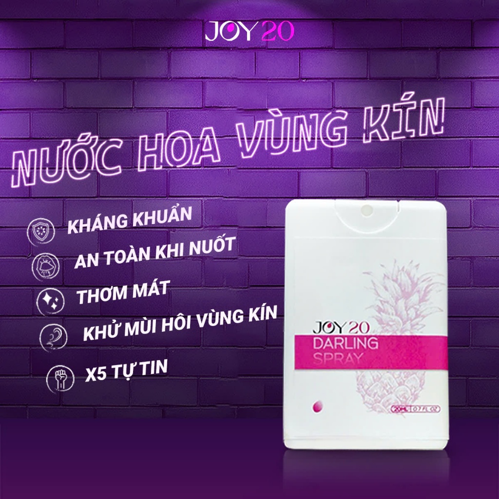 Nước hoa cô bé xịt ngon JOY20 mùi hương hoa quả dứa thơm bikini 20ml