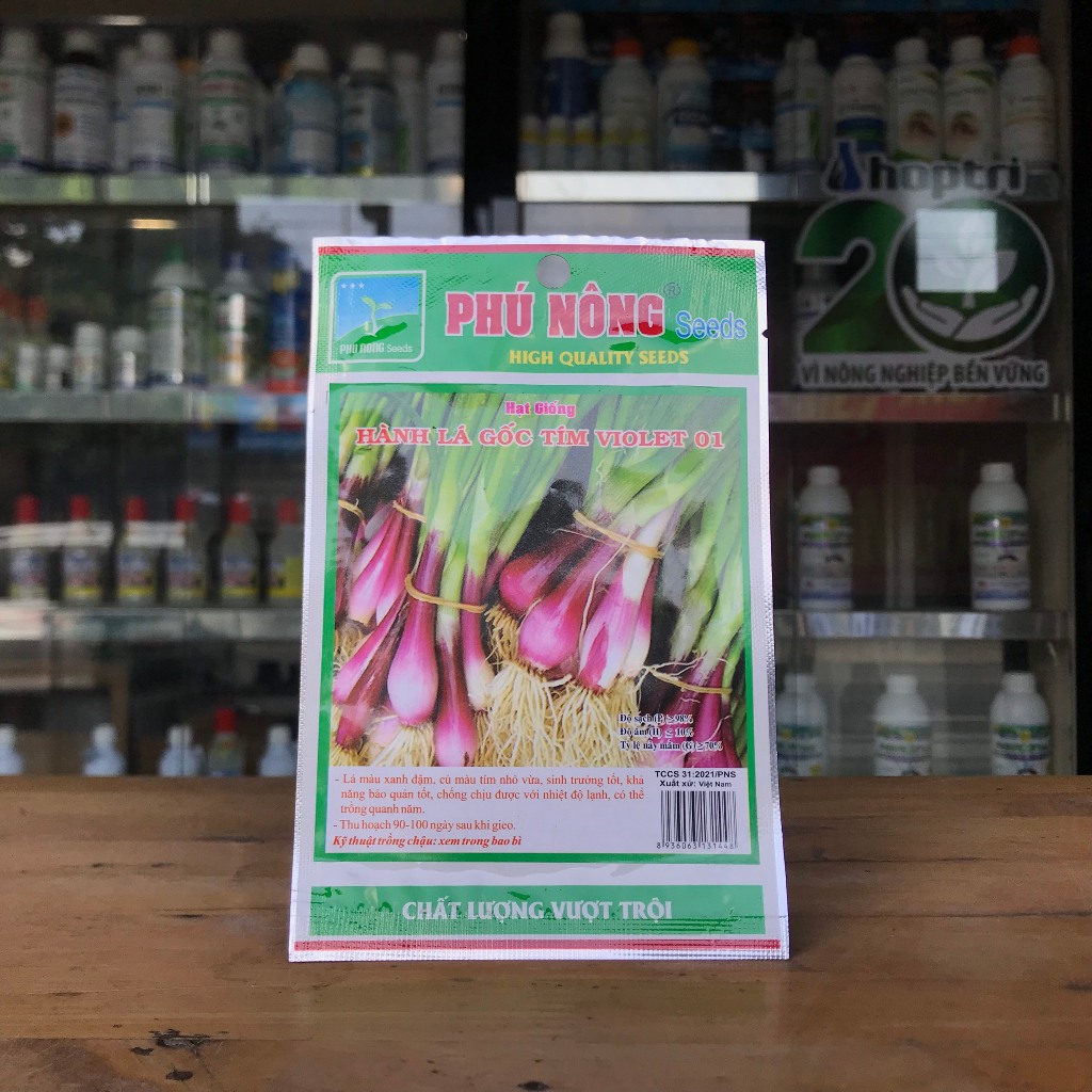 Hạt giống hành lá gốc tím 2g