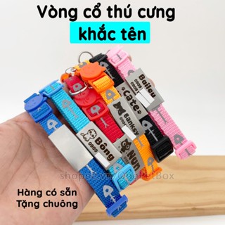 Vòng khắc tên chó mèo, (HÀNG CÓ SẴN) có phản quang OnePetBox