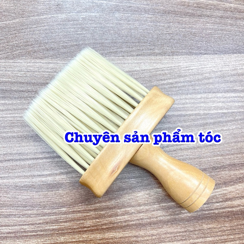 ✅ Chổi phủi tóc cán gỗ Barber K30