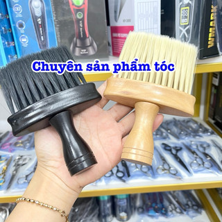 ✅ Chổi phủi tóc cán gỗ Barber K30