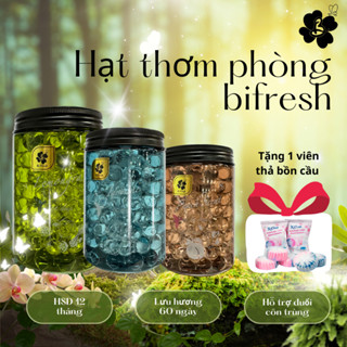 [Combo 3] Lọ hạt thơm phòng BIFRESH hương chanh sả, hoa nhài, đào tươi , Sáp thơm phòng dạng hạt đuổi muỗi