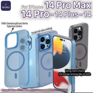 Ốp lưng iPhone 14 PRO MAX - 14 PRO - 14 PLUS Wiwu MCC-103 UltraThin - mỏng nhựa nhám