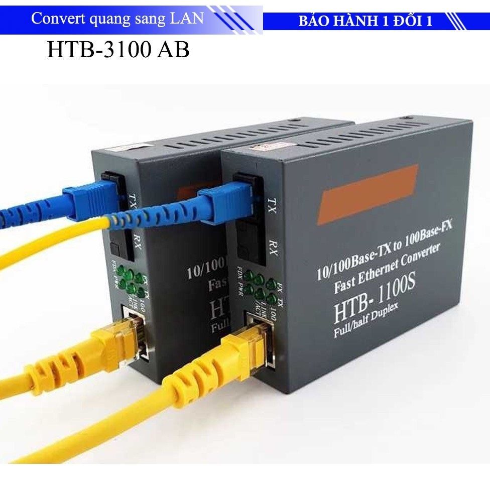 Bộ Extender Optical to LAN HTB-3100 AB