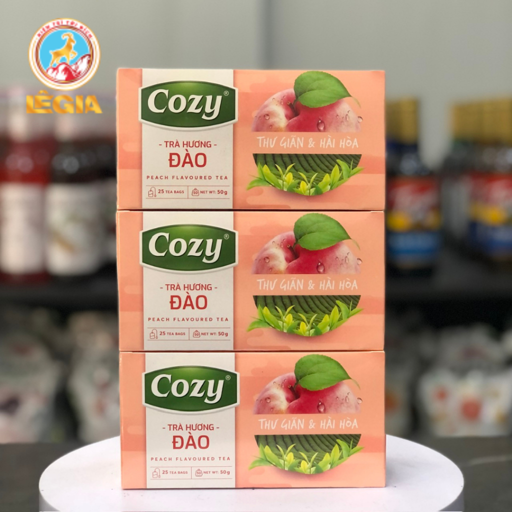 TRÀ COZY TÚI LỌC HƯƠNG ĐÀO 50G 25 GÓI - PEACH FLAVORED COZY TEA