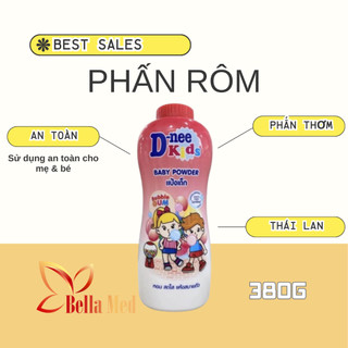 Phấn em bé, phấn rôm, phấn cạo lông Dnee Thái Lan 380G dịu nhẹ cho bé