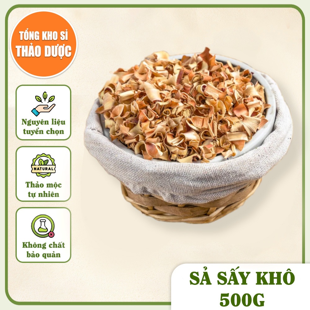 Sả sấy khô 500g (Pha trà, xông hơi, giải cảm)