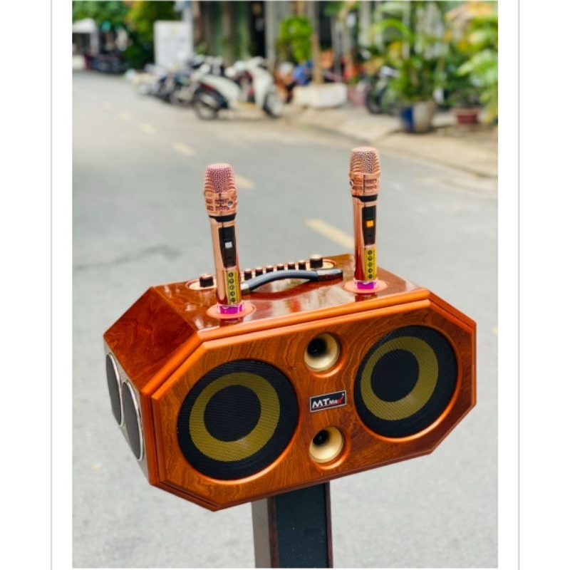 Loa Xách Tay Sang Trọng Full Gỗ MTMAX G5Pro Hệ Thống 8 Loa Âm Thanh Đa Chiều Bass20 Đôi