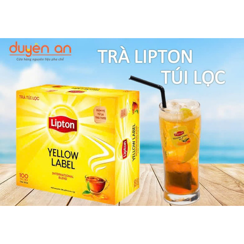 Trà lipton nhãn vàng 100 gói