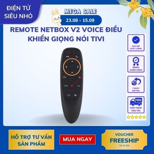 Remote NETBOX V2 Voice Điều khiển giọng nói Tivi - chuột bay