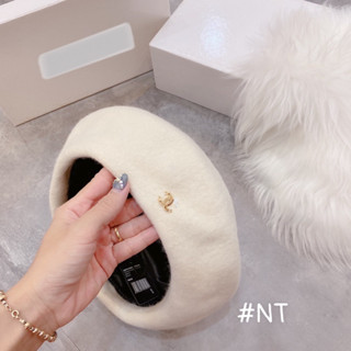  Mũ nồi lông mềm nhung beret hàn quốc cao cấp thu đông nữ chữ x vải nĩ cao cấp hai lớp 