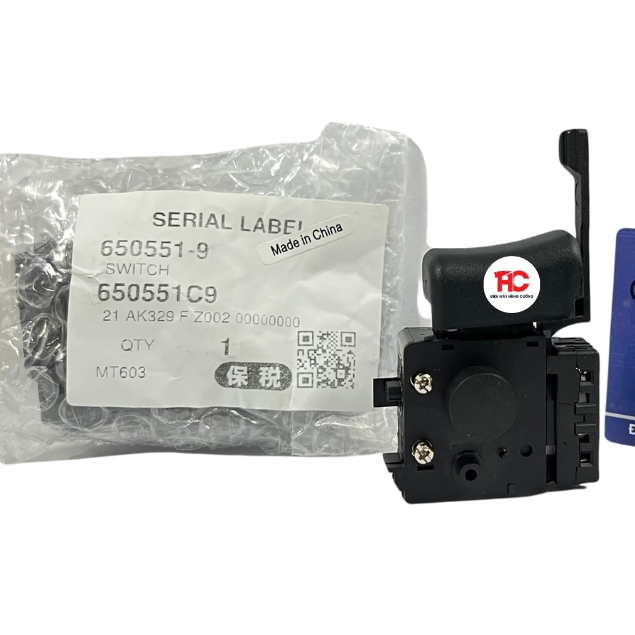 Công tắc máy khoan Maktec 650551-9 MT606, MT651, MT653, máy makita M6001, M6002, M6501 chính hãng | 