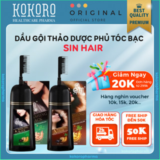  Dầu Gội Phủ Bạc SIN HAIR Nhật Bản 500ml - Dầu Gội SIN HAIR Phủ Bạc Đổi Màu Tóc Thảo Dược Dưỡng Tóc Chắc Khỏe 