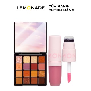 Combo Lemonade Bảng phấn mắt Aesthetic Ver 1 20.8g & Má kem mịn lì thuần chay Perfect Couple Blush 8.5g