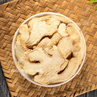 Gừng lát sấy khô 1kg, thơm cay, dùng pha trà gừng, gia vị nấu ăn, xông hơi, tốt cho sức khỏe