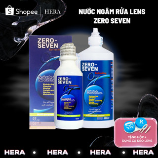Nước ngâm kính áp tròng Zero Seven 120ml và 360ml - Hera Lens