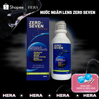 Nước ngâm lens Zero Seven Hàn Quốc dung dịch rửa kính áp tròng - Hera Lens