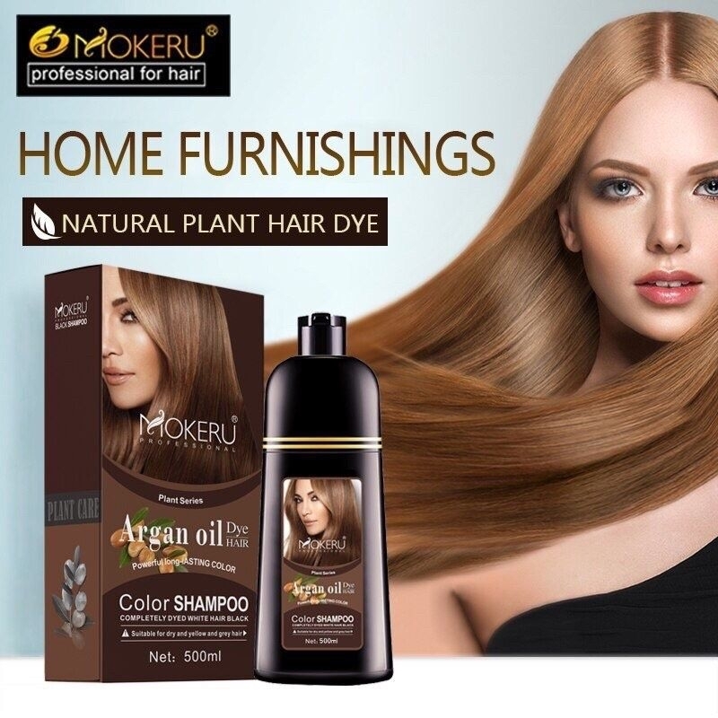 Dầu gội phủ bạc 100%  MOKERU từ thảo dược thiên nhiên