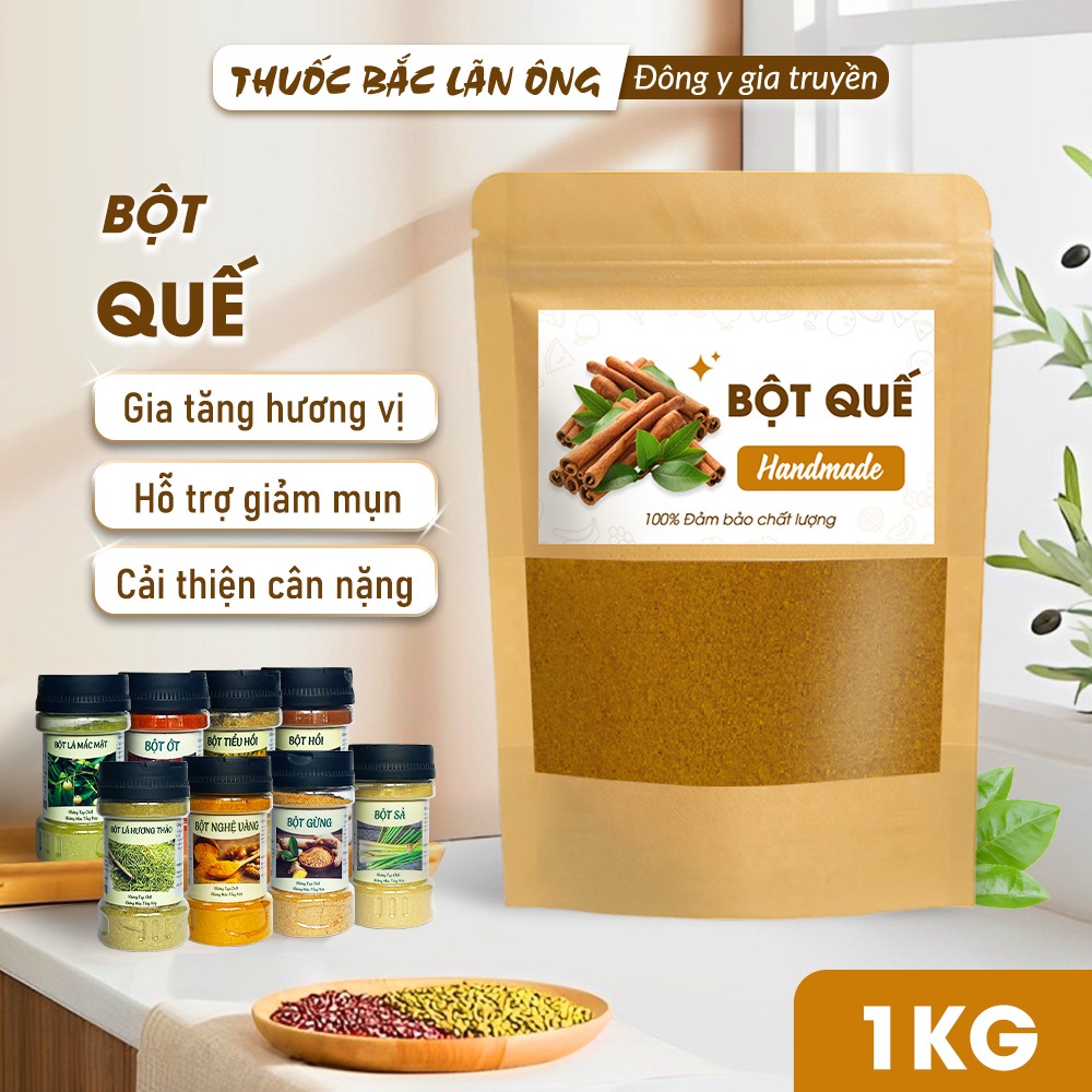 Bột Quế Nguyên Chất 1kg, gia vị nấu ăn