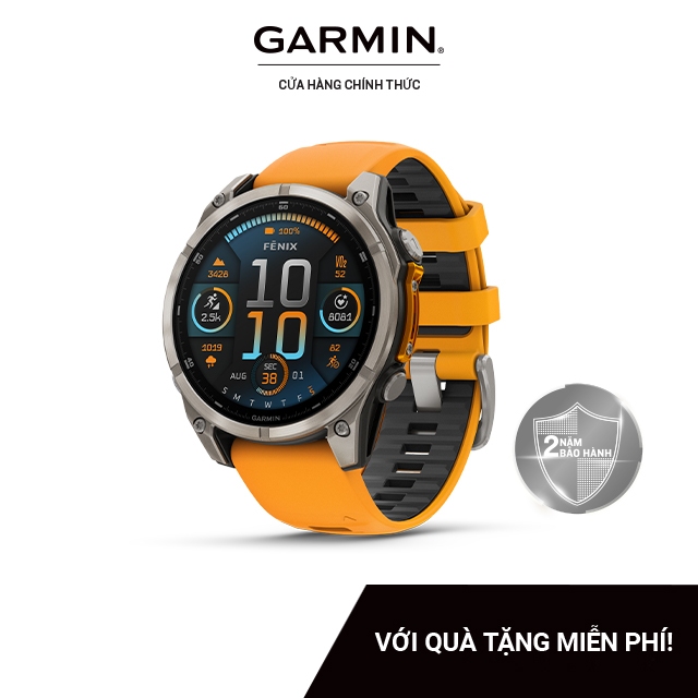 Đồng hồ thông minh Garmin Fenix 8 Sapphire AMOLED  - Hàng chính hãng
