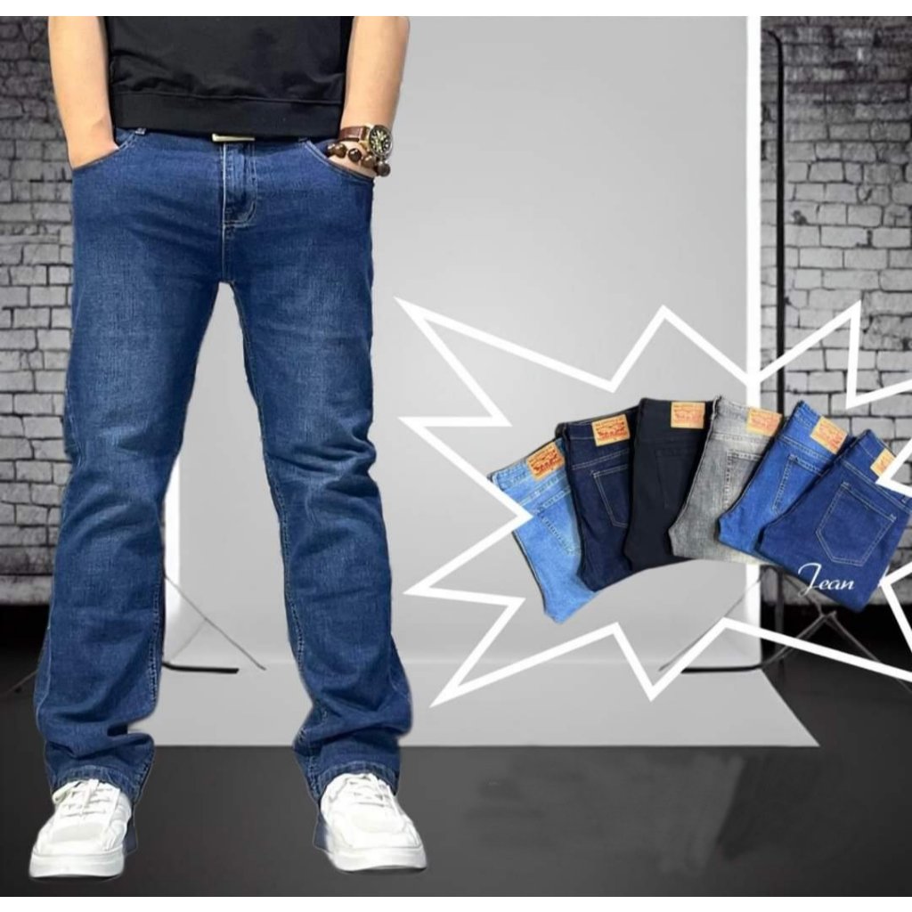 Quần Jean Nam Ống Suông Quần Bò Nam Ống Đứng Có Size Đại Trên 100kg Cotton Mềm Mịn Form Chuẩn Dày Dặn