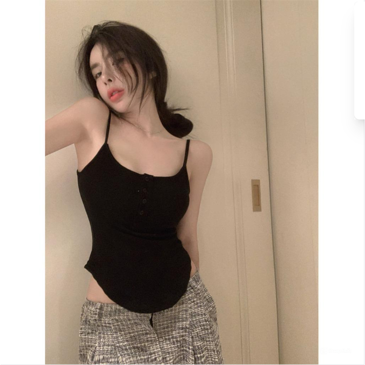 Áo Tank Top Hở Cổ Đáy Cong Quyến Rũ Thời Trang Mùa Hè Cho Nữ hai dây 2 dây entyty  A150 SUTANO | BigBuy360 - bigbuy360.vn